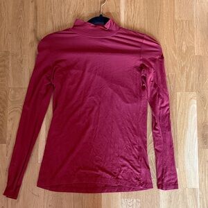 Jones & Co New York Women's Long-Sleeve Turtleneck Tee - Deep Red
